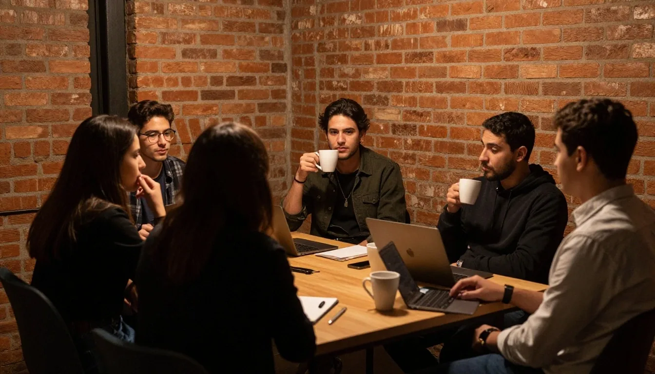 Clase nocturna de SQL con grupos pequeños y corrección en pantalla
